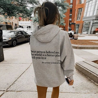 Choose Tomorrow Dear Person Behind Me (You are enough) Hoodie