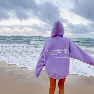 Choose Tomorrow Dear Person Behind Me (You are enough) Hoodie